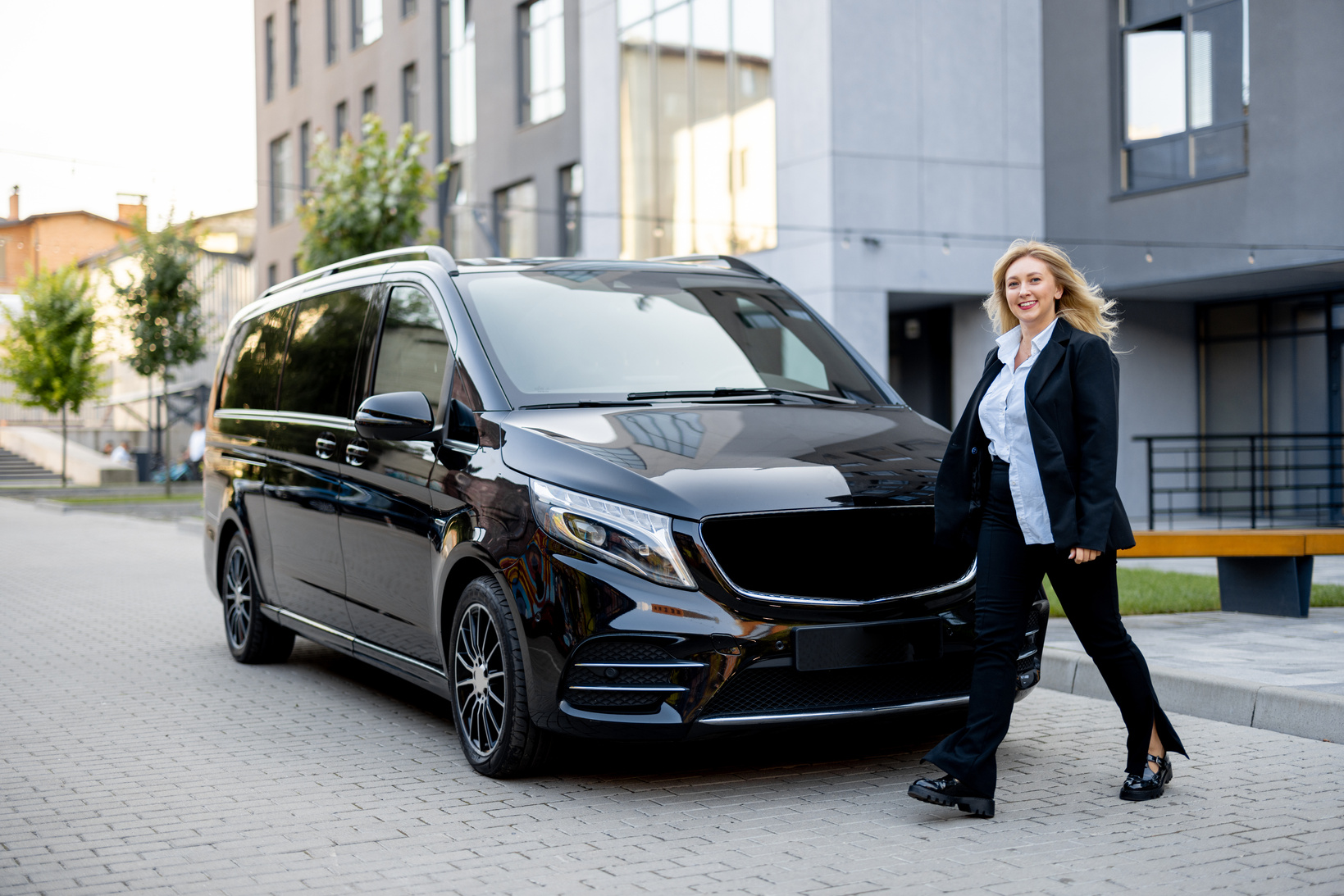 Female Driver of a Minivan